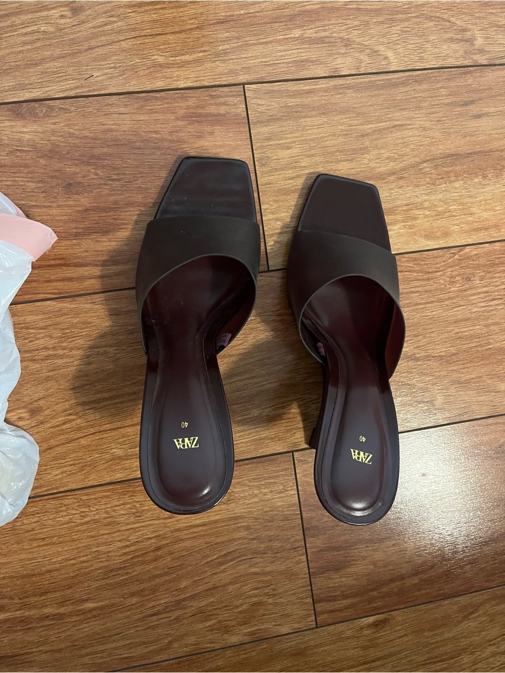 Zara Women's Dark Brown retro wedges
